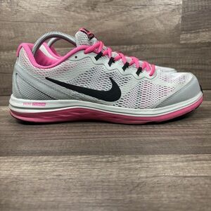 Nike Women's Gray with Pink and Black Athletic Sneakers